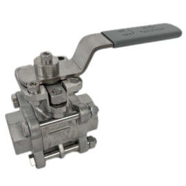 440095 / 3-Piece Ball Valve w. ISO Top ATEX
