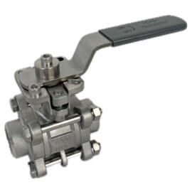 440595 / 3-Piece Ball Valve w. ISO Top ATEX